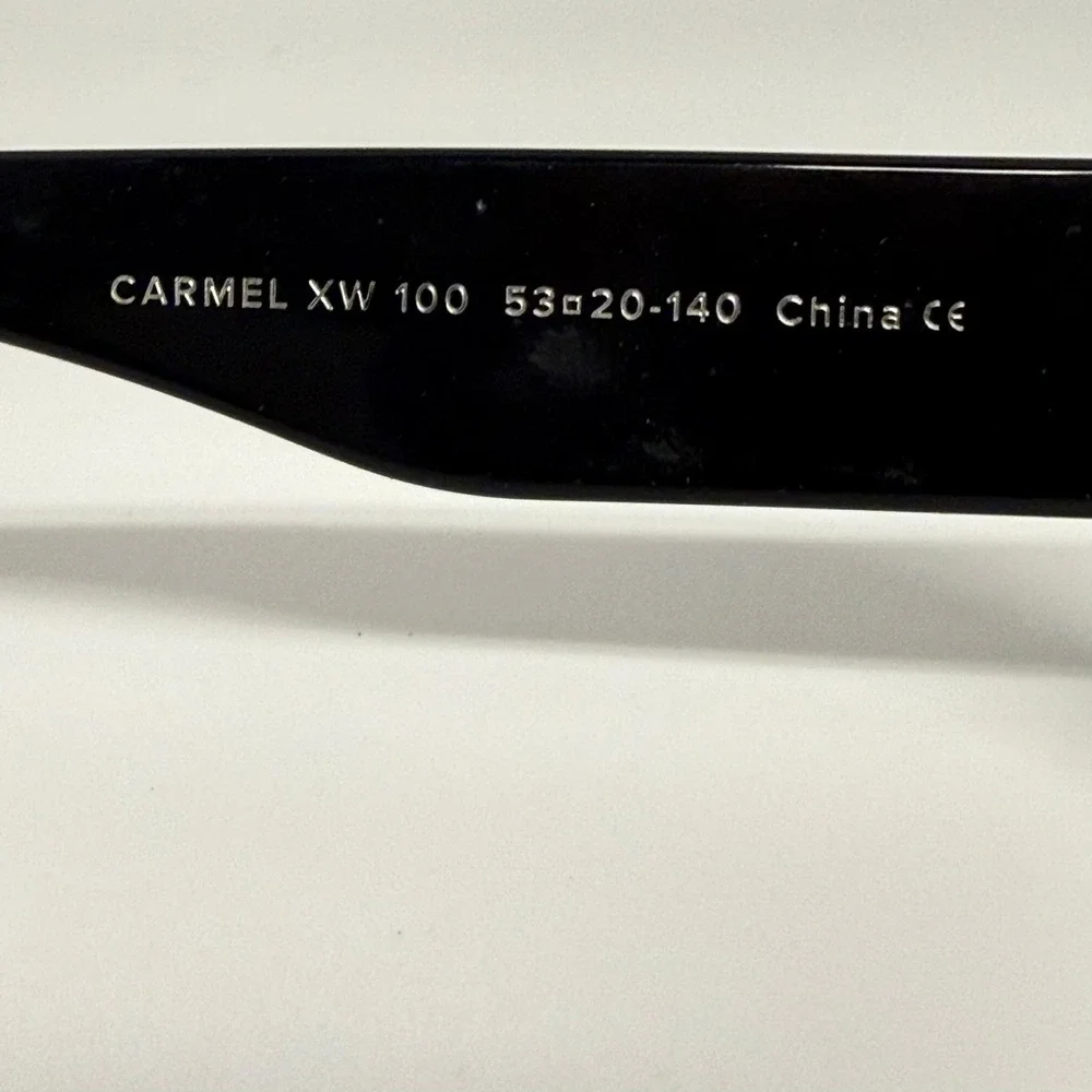 Warby Parker Carmel XW 100 Eyeglasses Jet Black Cat Eye Frames 53-20-140